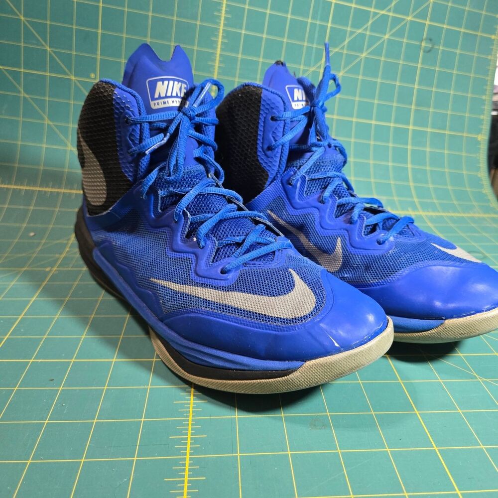 Nike Prime Hype DF II Men's US 9 Blue Black Gray Basketball Shoes 806941-401